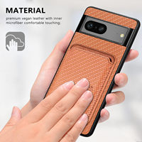 Étui portefeuille magnétique détachable en cuir PU de luxe pour Google Pixel 8A 9A 10 Pro, étui de téléphone universel en cuir avec fente magnétique pour cartes