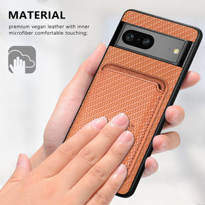 Étui portefeuille magnétique détachable en cuir PU de luxe pour <span class=keywords><strong>Google</strong></span> Pixel 8A 9A 10 Pro, étui de téléphone universel en cuir avec fente magnétique pour cartes - Product Image 3