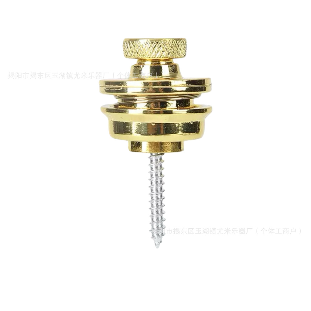 Press-down gold-plated shoulder strap studs