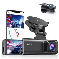 Kamera Dash Cam Nirkabel Redtiger Distributor F7NP 170 Sudut Lebar 4K Depan dan Belakang Dual Kamera WIFI Tanpa Kartu SD