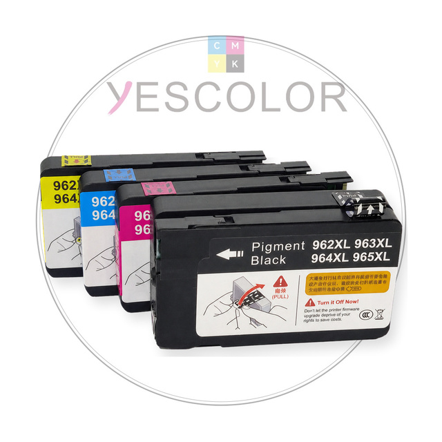 Yescolor Premium Compatible 962XL 966XL 962 966 XL Ink Cartridge for HP962 HP966 HP 962 966 OfficeJet Pro 9015 9020 9025 Printer