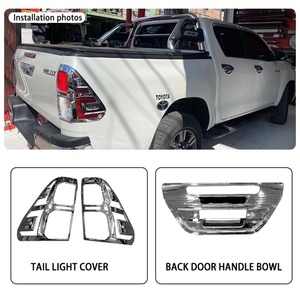 Kits de Accesorios de Alta Calidad en ABS, Juego Completo Negro/Cromado, Kits de Carrocería Completos para Toyota Hilux Revo 2016-2022 - Product Image 5