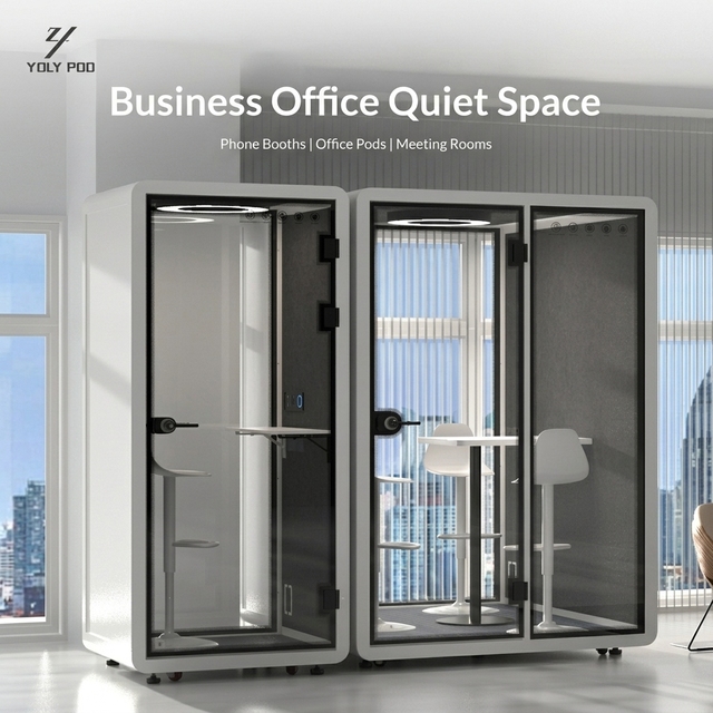 Mobile Rectangular Soundproof Room Silent Booth Phone Booth Office Meeting Room Live Streaming Recording Studio Silent Cabin