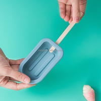 Moules à glace en silicone personnalisés pour sucettes glacées, moule ovale pour machine à glace maison, pour outils de bricolage