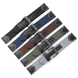 <span class=keywords><strong>Bracelet</strong></span> en toile pour Samsung Galaxy Watch 6 5 4, universel, pour <span class=keywords><strong>Seiko</strong></span>, 20mm, 22mm, pour Casio, <span class=keywords><strong>Bracelet</strong></span> de Sport rétro - Product Image 2