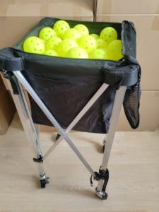 Lichtgewicht Draagbare Opvouwbare Multi-<span class=keywords><strong>Ball</strong></span> Honkbal Pickleball Padel Tennisbal Rek Collector Mand Kar Met 4 Wielen - Product Image 5