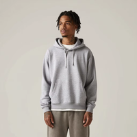 Sweat à capuche unisexe en molleton 100 % coton, imprimé, respirant, écologique, coupe ample à épaules tombantes, style Hip Hop, poids lourd, pour la gym et le fitness