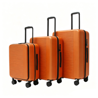 Heißes 3-in-1 PC-Kofferset 20 Zoll mit Frontöffnung, USB-Ladefunktion, Getränkehalter, 24 & 28 Zoll erweiterbar, leise Rollkoffer mit Bremse