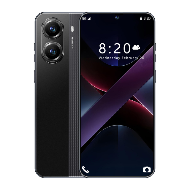 Popular Product X7 Pro 7.3'' 5G Smartphone Unlocked Original Mobile Phone Quad Core CPU 8000mAh 120Hz Dual Sim Card MTK