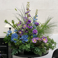 Décoration Florale Artificielle Finie pour Mariage, Composition Florale de Sol pour Fête et Événements