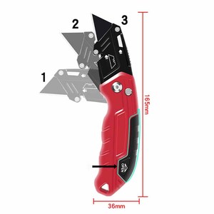 Couteau multifonction robuste OEM avec verrouillage automatique, poignée confortable, lame tranchante, coupe légère, portable, pour bricolage, couteau utilitaire OEM - Product Image 4