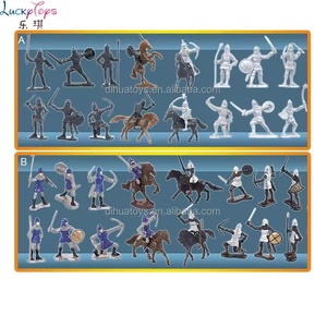 Jouets éducatifs de château médiéval, ensemble de blocs de construction de château, maison de jeu pour enfants, <span class=keywords><strong>jouet</strong></span> de construction de château, figurines de soldats et de chevaliers en PVC - Product Image 3