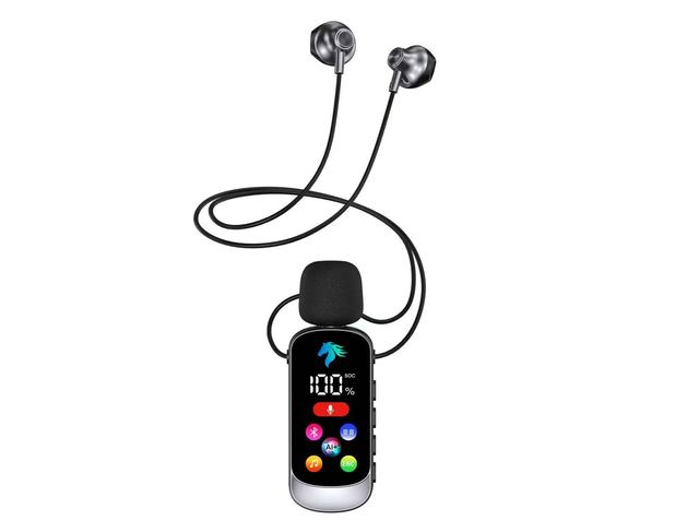 BT Ear Clip Headset, Wireless Sports Long Battery Life Karaoke Monitoring, In-Ear Clip-on Design