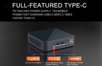 Heybal-Mini PC AMD ryzen 9, 5900HX, w-indds 11, ordinateur Gaming, Type Station playstation C, avec DP, 4K @ 60Hz, nouvel arrivage
