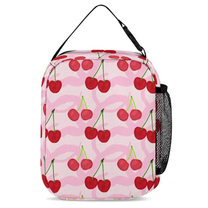 Ensemble de sac à dos rose Offre Spéciale avec motif imprimé <span class=keywords><strong>cerise</strong></span>, y compris sac à lunch et étui à crayons pour <span class=keywords><strong>cartable</strong></span> pour enfants - Product Image 4