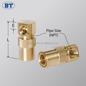 Raccord à barbelure pour tuyau hydraulique 1/4 pouce ID droit 45 <span class=keywords><strong>90</strong></span> degrés coude en laiton pour systèmes de fluides 200 PSI - Product Image 6