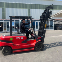 Chariot élévateur électrique de 3 tonnes prêt à être expédié, 1,5t, 2,5t, 3,5t, 4,5t, 5t, chariot élévateur électrique, Montacargas Electricos, chariot élévateur électrique