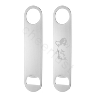 Support d'usine vente en gros, personnalisable avec votre Logo, ouvre-bouteille plat en acier inoxydable pour ouvre-bouteille de bière en métal de Bar