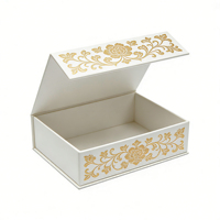 Boîte magnétique rigide en carton personnalisée, emballage de luxe, boîte cadeau pliable avec couvercle magnétique, logo personnalisé