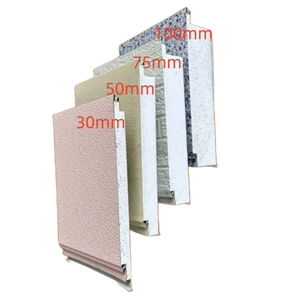 لوحة شطيرة معدنية داخلية مقاومة للحريق من البولي يوريثال جاهزة الصنع للجدار الخارجي - Product Image 5