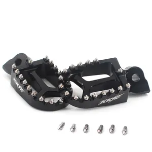 KKE Foot Pegs Footrest Pedals Compatible with YAMAHA YZ85 YZ125/250 YZ250F YZ426F YZ450F WR250F Motorcycle Aluminium Parts
