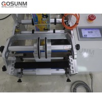 Machine d'étiquetage d'autocollants de bouteilles en rouleau de bouteilles semi-automatique applicateur d'étiquettes manuel à double tête pour petites bouteilles
