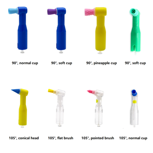 100 pz/scatola Spazzole per lucidatura dentale monouso, con angolo dritto/con contrangolo, a tazza morbida, per detartrasi e profilassi - Product Image 2