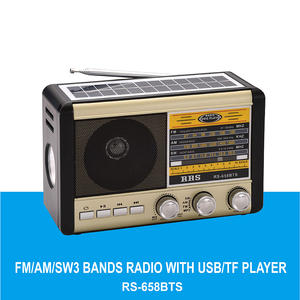 SG-658 multi bande radio avec bluetooth, lampe torche, lampe de poche, panneau solaire, usb, mp3 lecteur rs-658bts - Product Image 3