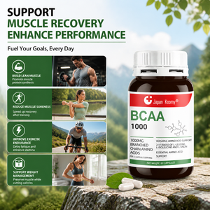 อาหารเสริมบีซีเอเอ Shecome สูตรเฉพาะ 1000 มก. ต่อหนึ่งหน่วยบริโภค 60 แคปซูล เสริมสร้างภูมิคุ้มกันสำหรับผู้ใหญ่ สารสกัดจากพืชบีซีเอเอ - Product Image 5