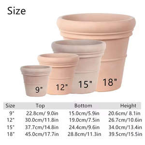 Pots de jardin d'extérieur en plastique transparents auto-arrosants pour bonsaïs <span class=keywords><strong>japonais</strong></span>, type Moka <span class=keywords><strong>Pot</strong></span>, 20 pots dorés pour usage au sol dans les centres commerciaux - Product Image 2