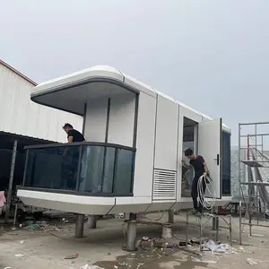 Maisons mobiles préfabriquées, conteneurs, cabine en rondins/maisons flottantes de vacances/maison en cube préfabriquée, petite maison - Product Image 1