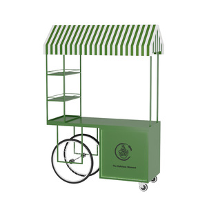 Versatile Mobile Food <b>Cart</b> Rectangle Standing Type For Commercial Venues - Product Image 5