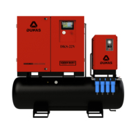 Compresseur d'air rotatif monophasé 220V à vis, avec conception refroidie par air, moteur à vis, économe en énergie, compact pour les petites entreprises