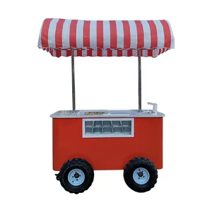 Kereta makanan Milkshake kereta es krim Jalan mewah Stan es krim Meksiko kereta dorong