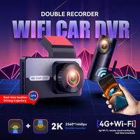 4G WiFi GPS Tracker Dash Camera Avant Arrière Double Objectif Caméra Voiture DVR Caméra 2K 1080P WiFi voiture dashcam