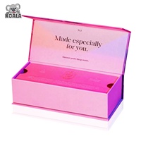 Luxury Design Beauty Bling Book Custom 25mm Bulk Strips scatola di imballaggio per ciglia magnetiche in cartone rosa visone