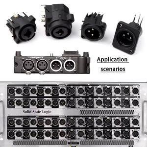 Connecteur XLR vertical BSSY) CT5-01 <span class=keywords><strong>HFP</strong></span> 5 broches femelle cinq cœurs 180 degrés - Product Image 6