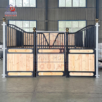 Porte coulissante en bois sur mesure pour écurie de chevaux, box d'écurie équestre pour ferme et club d'équitation
