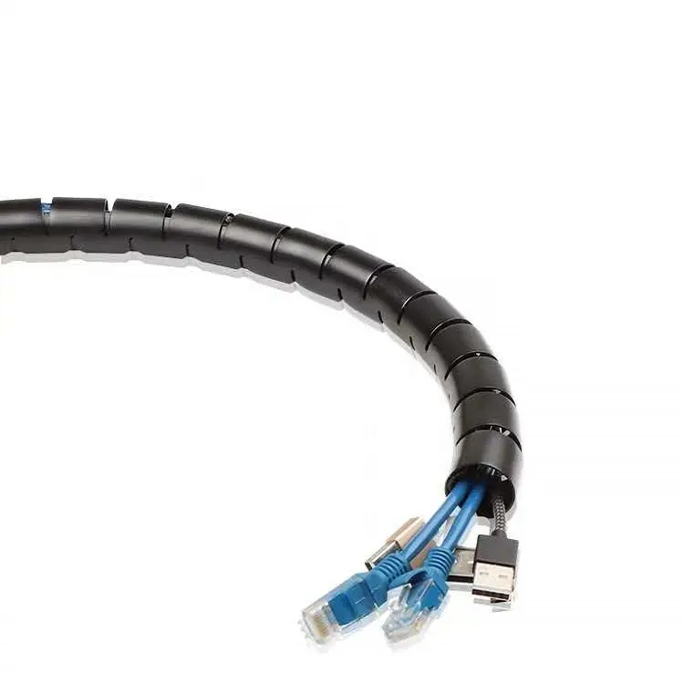 Banda de envoltura en espiral de cable espiral de 8mm de colores para decoración de línea de computadora