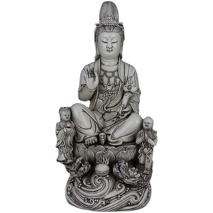 Porcellane antiche vecchie merci in ceramica brillante dolce bianco smalto rilievo Guanyin <span class=keywords><strong>Buddha</strong></span> <span class=keywords><strong>statua</strong></span> decorazioni per la casa vasi in ceramica decorazione di porcellana - Product Image 1