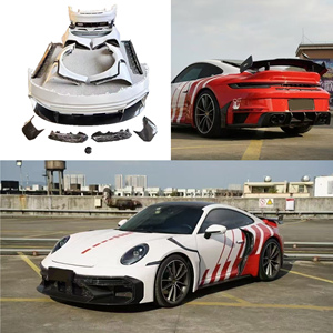 ชุดแต่งคาร์บอนไฟเบอร์ Rocket 900 สไตล์ สำหรับ Porsche 911 992 Carrera CarreraS คาร์บอนแห้ง  ลิปหน้า ดิฟฟิวเซอร์ สเกิร์ตข้าง สปอยเลอร์ - Product Image 1