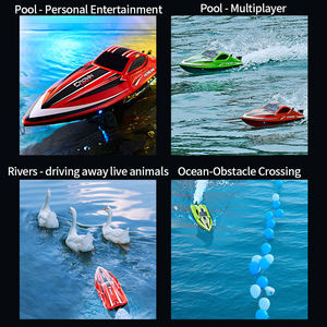 <span class=keywords><strong>Lancha</strong></span> Eléctrica RC con Motor de Escobillas, Alcance de Control Remoto de 200 <span class=keywords><strong>Metros</strong></span>, 55 km/h, Estilo Yate de Lujo, Barco de Carreras de Alta Velocidad - Product Image 5