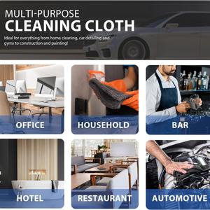 Serviette de séchage en microfibre à boucles torsadées pour le lavage et le nettoyage des voitures, en microfibre de qualité supérieure pour l'entretien automobile - Product Image 6