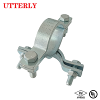 Collier de serrage pour tuyau en acier au carbone UTT60, installation facile, prix usine, pour raccords industriels, 1/2"-8", homologué FM UL, support pour tuyaux chauds et froids
