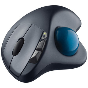 Souris de jeu sans fil M570 2,4 GHz avec trackball optique ergonomique pour joueurs, compatible avec Windows 10/8/7, testée officiellement - Product Image 1