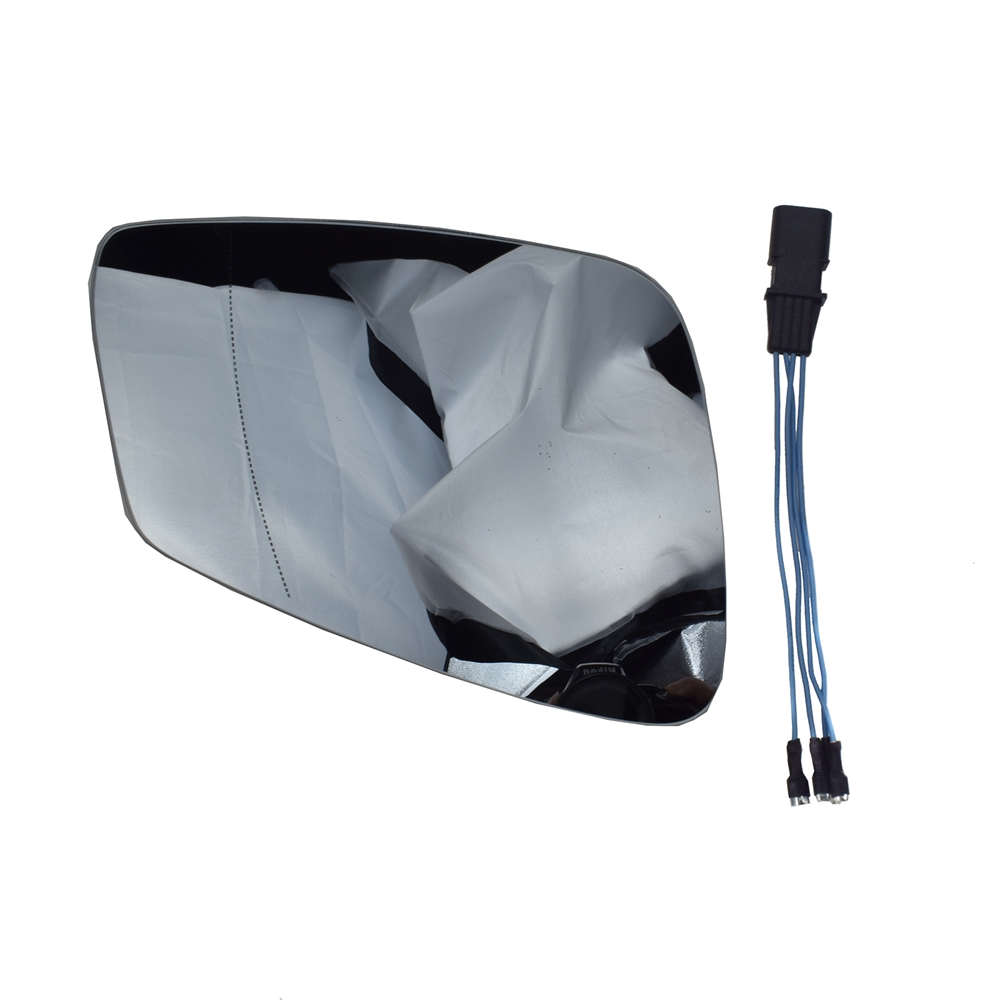Heated Right Side Mirror Glass W/ Wire 4pins for BMW