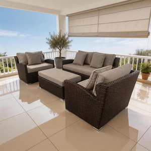 Fauteuil en rotin surdimensionné de qualité commerciale : Chaise longue robuste pour complexe hôtelier et projets de luxe - Support OEM - Product Image 1
