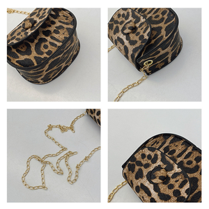 Mini Borsa a Tracolla con Catena e Stampa Leopardata, Portamonete e Portarossetto, Regali per Sposa e Damigelle, Piccole Borse Promozionali - Product Image 6