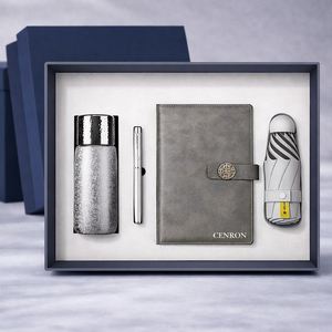 Set de Regalo Empresarial Moderno con Termo, Cuaderno, Bolígrafo y Paraguas para Promoción de Oficina - Product Image 5