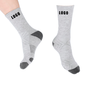 Sports Crew <b>Socks</b> High Quality <b>Breathable</b> Knitted Running Athletic <b>Socks</b> For Adults Solid Color Custom Logo - Product Image 1